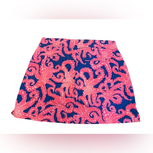 Lilly Pulitzer Nicki Skort - “Blue Mocean” Octopus Print - Size 4 - Picture 6 of 9